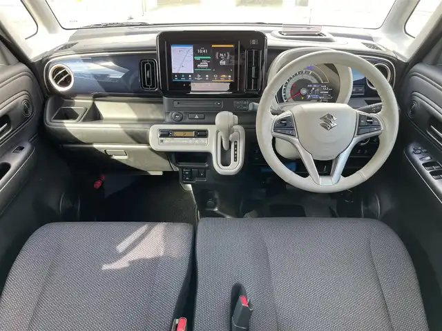 スズキ ワゴンＲ スマイル HYBRID S 新潟県 2022(令4)年 1.2万km インディゴブルーメタリック/ホワイト2トーン ワンオーナー/メモリナビ/フルセグテレビ/アラウンドビューモニター/アイドリングストップ/クルーズコントロール/ドアバイザー/プッシュスタート/両側パワースライドドア/コーナーセンサー/ハンズフリー/運転席シートヒーター/純正フロアマット/スペアキー1個