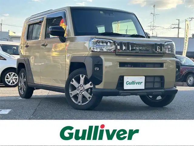 ダイハツ タフト G ダーククロムベンチャー 奈良県 2022(令4)年 1.1万km サンドベージュメタリック ワンオーナー/純正ディーラーナビ(NMZN-Y72DS)/BT/CD/USB/TV/SD//アラウンドビュー/シートヒータ/ルーフレール/フルセグテレビ/スカイルーフ/バックカメラ/サイドカメラ/フロントカメラ/純正マット/ドラレコ/オートライト/プッシュスタート