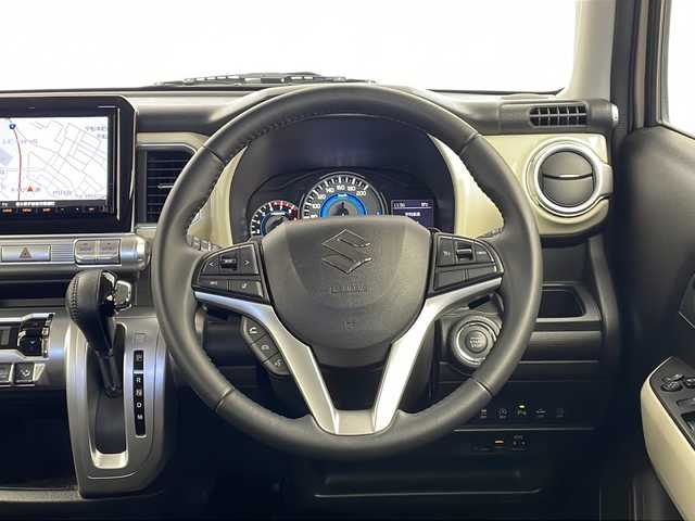 スズキ クロスビー HYBRID MZ 栃木県 2019(平31)年 4.2万km キャラバンアイボリーパールメタリック/ホワイト 2トーンルーフ 4WD/全方位モニター用カメラパッケージ装着車/インタークーラーターボ/デュアルセンサーブレーキサポート/パナソニック8インチナビ（CN-RZ843）/　フルセグTV/Bluetooth/DVD/クルーズコントロール/コーナーセンサー/パドルシフト/D/Nシートヒーター/AUTOライト/LEDヘッドライト/ETC/純正フロアマット/AW付きスタッドレスタイヤ積載