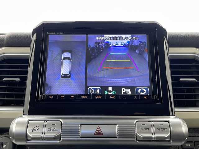 スズキ クロスビー HYBRID MZ 栃木県 2019(平31)年 4.2万km キャラバンアイボリーパールメタリック/ホワイト 2トーンルーフ 4WD/全方位モニター用カメラパッケージ装着車/インタークーラーターボ/デュアルセンサーブレーキサポート/パナソニック8インチナビ（CN-RZ843）/　フルセグTV/Bluetooth/DVD/クルーズコントロール/コーナーセンサー/パドルシフト/D/Nシートヒーター/AUTOライト/LEDヘッドライト/ETC/純正フロアマット/AW付きスタッドレスタイヤ積載