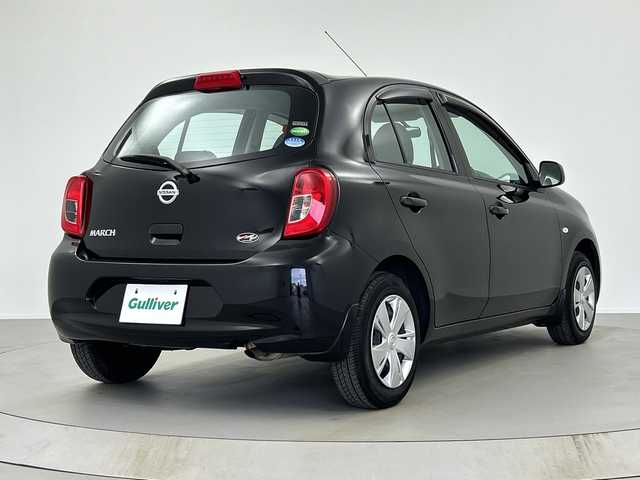 日産 マーチ 奈良県 2017(平29)年 1.1万km ピュアブラック 純正オーディオ/AM/FM/AUX/横滑り防止装置/ヘッドライトレベライザー/リモコンキー/純正フロアマット/電格ミラー/Wエアバッグ/ABS/ドアバイザー/ハロゲンライト/スペアタイヤ