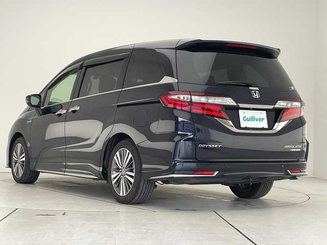 ホンダ オデッセイ ハイブリッド アブソルート ホンダセンシング 愛知県 2018(平30)年 4.1万km プレミアムヴィーナスブラックP ホンダセンシング/純正9型ナビ/両側パワースライドドア/レーダークルーズコントロール/全方位カメラ/パワーシート/コーナーセンサー/バックカメラ/ETC2.0/純正アルミホイール/インテリジェントミラー/リアオートエアコン/レーンキープアシスト/ドライブレコーダー/衝突軽減システム/フルセグ/CD DVD/Bluetooth/ステアリングスイッチ/スマートキー/プッシュスタート
