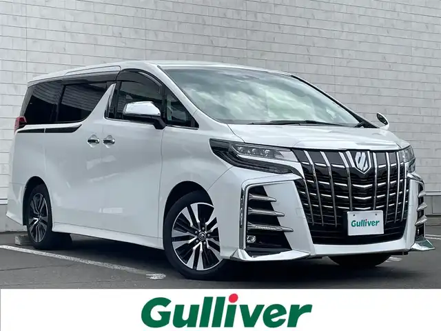 トヨタ アルファード S Cパッケージ 道央・札幌 2019(平31)年 2.5万km ホワイトパールクリスタルシャイン ・４WD/・ワンオーナー/・衝突軽減ブレーキ/・寒冷地仕様/・両側パワースライドドア/・レザーシート/・純正ナビ/　CD＆DVD＆BT＆TV/・バックカメラ/・コーナーセンサー/・レーンキープアシスト/・レーダークルーズコントロール/・パワーバックドア/・フリップダウンモニター/・パワーシート/・ブラインドスポットモニター/・デジタルインナーミラー/・純正エンジンスターター/・前後ドライブレコーダー/・シートヒーター/・アイドリングストップ/・プッシュスタート/・スマートキー/・オートエアコン/・オートライト/・オートリトラミラー/・レインセンサーワイパー/・MT付きAT/・ステアリングヒーター/・ビルトインETC/・社外AW＆冬タイヤ積込/　215/65/16  2019年製　4分山/・純正フロアマット/・ドアバイザー/・ウィンカーミラー/・フォグライト
