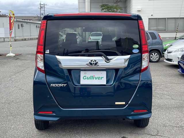 トヨタ ルーミー カスタムG S 福井県 2017(平29)年 4万km レーザーブルークリスタルシャイン 登録時走行距離３９１３０ｋｍ/ワンオーナー/純正メモリナビゲーション/（CD/DVD/BT）/フルセグテレビ/バックカメラ/プリクラッシュセーフティ/純正14インチアルミホイール/両側電動スライドドア/ETC/ステアリングリモコン/クルーズコントロール/オートライト/オートリトラミラー/アイドリングストップ/プッシュスタート/スマートキー/保証書/取扱説明書