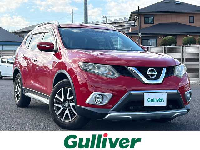 日産 エクストレイル 20X エマージェンシーブレーキ 千葉県 2014(平26)年 7.1万km ローズレッドパール 純正ナビ/CD/DVD/フルセグTV/Bluetooth/前方ドライブレコーダー/全方位カメラ/レーンキープアシスト/横滑り防止装置/盗難防止装置/衝突軽減ブレーキ/オートライト/プッシュスタート/スマートキー/スペアキー１本/保証書/取扱説明書