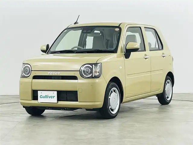 ダイハツ ミラ トコット L SA Ⅲ 福島県 2022(令4)年 2.4万km サンドベージュメタリック スマートアシストIII/・衝突軽減ブレーキ/・誤発進抑制機能/・車線逸脱警報/・先行車発進お知らせ機能/・オートハイビーム/・コーナーセンサー（前後）/4WD/社外ナビ（MDV-D408BTW）/・ワンセグTV/・BT.CD/DVD.USB.AM/FM.iPod/バックカメラ/LEDヘッドライト/ETC/アイドリングストップ/リモコンキー/ステアリングスイッチ/純正フロアマット