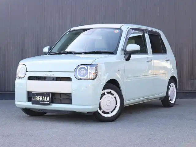 ダイハツ ミラ トコット G SA Ⅲ 静岡県 2019(平31)年 4.2万km セラミックグリーンM ワンオーナー/ナビ　フルセグテレビ/360°カメラ　/アイドリングストップ/ドアバイザー/プッシュスタート/ETC/D席+N席シートヒーター/USB