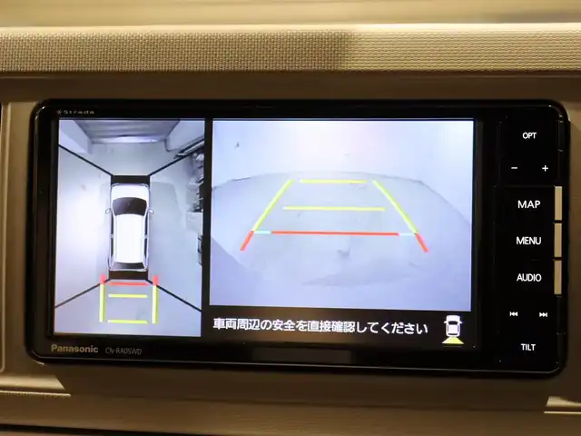 ダイハツ ミラ トコット G SA Ⅲ 静岡県 2019(平31)年 4.2万km セラミックグリーンM ワンオーナー/ナビ　フルセグテレビ/360°カメラ　/アイドリングストップ/ドアバイザー/プッシュスタート/ETC/D席+N席シートヒーター/USB