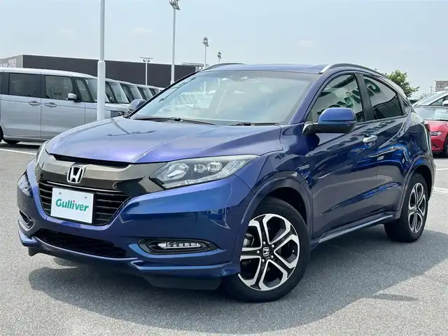 ホンダ ヴェゼル ハイブリッド 奈良県 2016(平28)年 2.6万km モルフォブルーP フルセグナビ　/Ｂｌｕｅｔｏｏｔｈ　/ＨＤＭＩ　/電動パーキングブレーキ　/ブレーキホールド機能　/ＵＳＢ入力端子　/レーダークルーズコントロール　/バックカメラ　/前席シートヒーター　/ＬＥＤヘッドライト