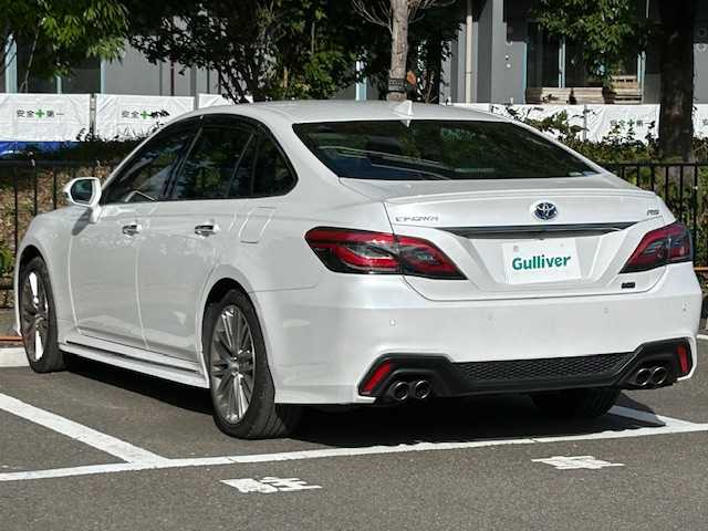 トヨタ クラウン ハイブリッド RS 宮城県 2021(令3)年 4.8万km プレシャスホワイトパール トヨタセーフティセンス/・プリクラッシュセーフティ/・レーントレーシングアシスト/・レーダークルーズコントロール/・ロードサインアシスト/・アダプティブハイビームシステム/ブラインドスポットモニター/インテリジェントクリアランスソナー/リヤクロストラフィックアラート/パーキングサポートブレーキ/純正ナビ/・バックカメラ/・Bluetooth/CD/・フルセグTV/・USB入力端子/前後コーナーセンサー/オートブレーキホールド/電子パーキング/MTモード付きAT/ビルトインETC2.0/前後ドライブレコーダー/ステアリングヒーター/ハーフレザーシート/シートヒーター（運転席/助手席）/パワーシート（運転席/助手席）/LEDヘッドライト/オートライト/フォグランプ/純正アルミホイール/純正フロアマット