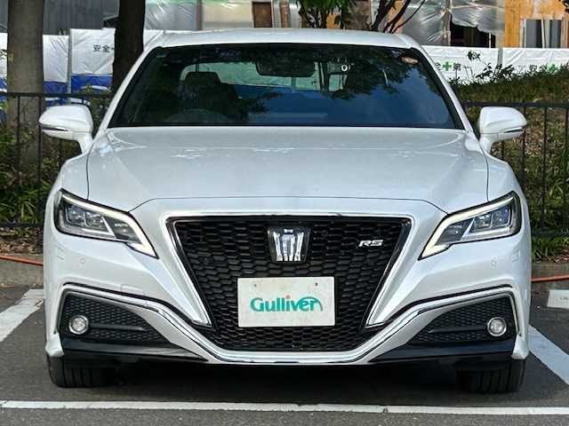 トヨタ クラウン ハイブリッド RS 宮城県 2021(令3)年 4.8万km プレシャスホワイトパール トヨタセーフティセンス/・プリクラッシュセーフティ/・レーントレーシングアシスト/・レーダークルーズコントロール/・ロードサインアシスト/・アダプティブハイビームシステム/ブラインドスポットモニター/インテリジェントクリアランスソナー/リヤクロストラフィックアラート/パーキングサポートブレーキ/純正ナビ/・バックカメラ/・Bluetooth/CD/・フルセグTV/・USB入力端子/前後コーナーセンサー/オートブレーキホールド/電子パーキング/MTモード付きAT/ビルトインETC2.0/前後ドライブレコーダー/ステアリングヒーター/ハーフレザーシート/シートヒーター（運転席/助手席）/パワーシート（運転席/助手席）/LEDヘッドライト/オートライト/フォグランプ/純正アルミホイール/純正フロアマット