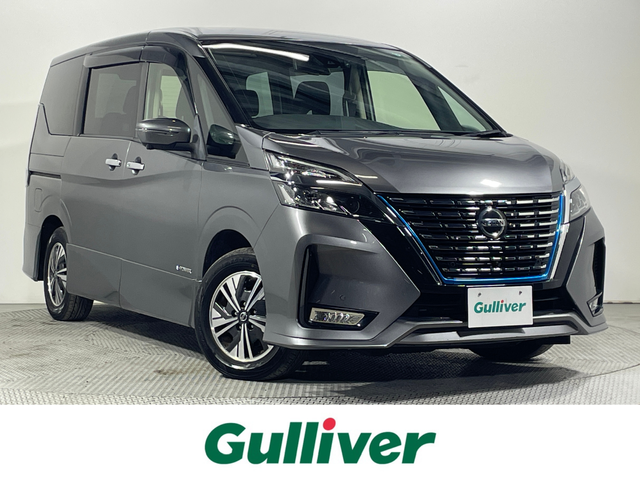 日産 セレナ e－パワー ハイウェイスター V 大阪府 2020(令2)年 6.9万km ダークメタルグレー プロパイロット　純正ナビ　全周囲カメラ　Bluetooth　フルセグTV DVD再生　衝突軽減ブレーキ　レーンキープアシスト　ETC 両側パワースライドドア　ドライブレコーダー　BSM オートライト　LEDヘッドライト　スマートキー