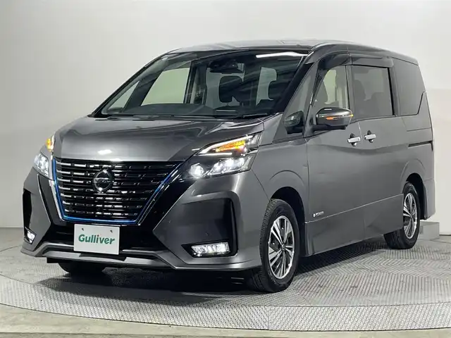 日産 セレナ e－パワー ハイウェイスター V 大阪府 2020(令2)年 6.9万km ダークメタルグレー プロパイロット　純正ナビ　全周囲カメラ　Bluetooth　フルセグTV DVD再生　衝突軽減ブレーキ　レーンキープアシスト　ETC 両側パワースライドドア　ドライブレコーダー　BSM オートライト　LEDヘッドライト　スマートキー