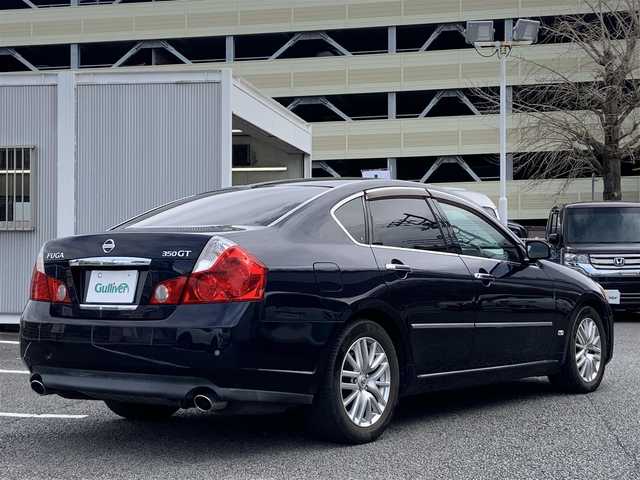 日産 フーガ 350GT 静岡県 2006(平18)年 7.4万km ダークブルー ユーザー買取車両/純正ナビ/純正AW/ドライブレコーダー/ETC/ハーフレザーシート/レーダークルーズコントロール/バックカメラ