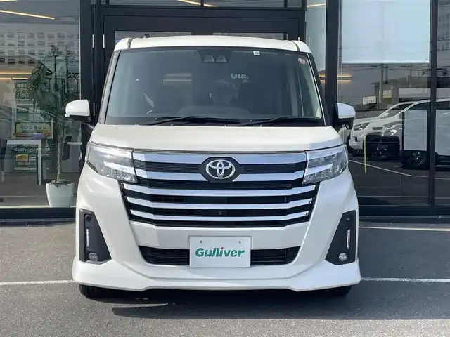 トヨタ ルーミー カスタムG－T 茨城県 2021(令3)年 2.6万km パールホワイトⅢ 純正ナビ/【AM・FM・TV・BT・SD・CD・DVD】/全方位カメラ/両側パワスラ/シートヒーター/レーダークルコン/ビルトインETC/電子パーキング/オートブレーキホールド/革巻きステアリング/ステリモ/オートライト/LEDライト/純正フロアマット/純正アルミホイール/横滑り防止装置/衝突被害軽減システム