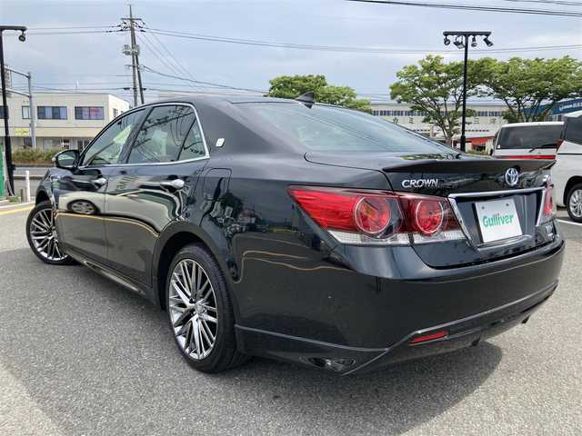 トヨタ クラウン ハイブリッド アスリートS Four J フロンティア 鳥取県 2017(平29)年 2.7万km プレシャスブラックパール ４・W・D/純正ナビ/フルセグ/DVD/CD/BT/バックカメラ/ETC2.0/前席シートヒーター/トヨタセーフティセンス/レーダークルーズコントロール/レーンキープアシスト/前席パワーシート/シートヒーター/LEDヘットライト/フォグライト/カーテンエアバッグ/純正オプション18インチアルミホール/プッシュエンジンスタート