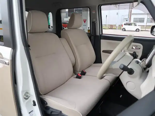 ダイハツ ムーヴ キャンバス X メイクアップ リミテッド SAⅢ 石川県 2019(令1)年 6.8万km パールホワイトⅢ/ナチュラルベージュマイカメタリック 2トーン 4WD/スマートアシスト/スマートキー/プッシュスタート/ステアリングスイッチ/オートライト/フロントドレイブレコーダー/電動格納ミラー/アイドリングストップ/パノラマビューモニター/オートハイビーム