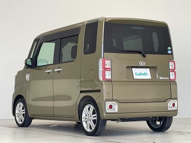 ダイハツ ウェイク G ターボ リミテッド SAⅢ 愛知県 2020(令2)年 4.3万km オフビートカーキM 7型ディズプレイオーディオ　ナビ機能なし/全方位カメラ/両側パワースライドドア/バックカメラ/コーナーセンサー/純正アルミホイール/LEDヘッドライト/オートマチックハイビーム/ＥＴＣ/衝突軽減システム/CD DVD/Bluetooth/ステアリングスイッチ/スマートキー/プッシュスタート