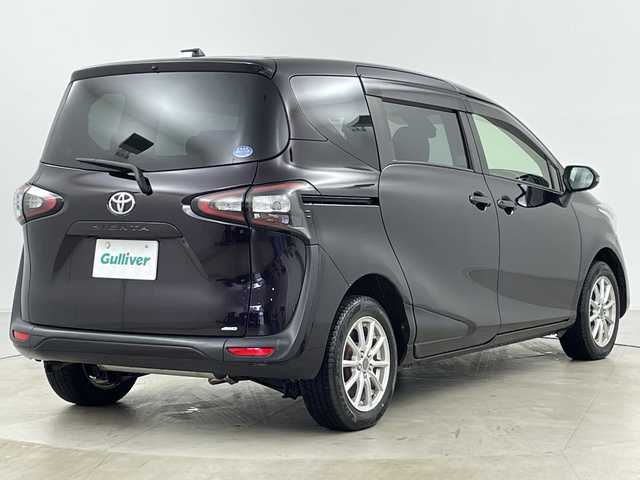 トヨタ シエンタ G クエロ 道央・札幌 2018(平30)年 6.8万km クールボルドーガラスフレーク ・４WD/・寒冷地仕様/・純正SDナビ/　CD/BT/SD/・フルセグTV/・バックカメラ/・前席シートヒーター/・両側パワースライドドア/・ビルトインETC/・衝突軽減ブレーキ/・車線逸脱防止/・先行車発信お知らせ/・横すべり防止/・ワイパーデアイサー/・プッシュスタート/・スマートキー/・スペアキー/・オートマチックハイビーム/・オートライト/・LEDヘッドライト/・フォグランプ/・革巻ステアリング/・ステアリングリモコン/・純正フロアマット/・純正ドアバイザー/・15インチ社外アルミホイール/・積込タイヤ/・取扱説明書
