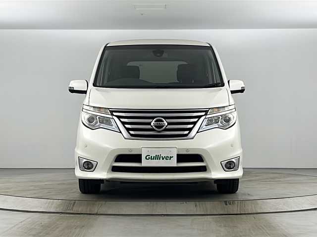 日産 セレナ ハイウェイS S HV Aセーフ 愛知県 2014(平26)年 12万km ブリリアントホワイトパール 純正ナビ/フルセグTV/DISC/FM/AM/AUX/両側パワースライドドア/後席フリップダウンモニター/全方位カメラ/ETC/アイドリングストップ/横滑り防止/レーンキープアシスト/衝突軽減ブレーキ/クルーズコントロール/ECOモード/ステアリングリモコン/100V電源/純正フロアマット/純正AW16インチ/電動格納ミラー/ウインカー付きミラー/オートライト/フォグランプ/プッシュスタート/スマートキー