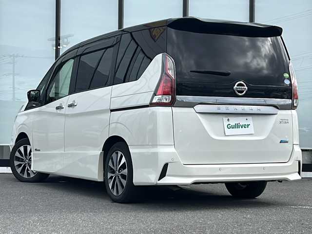 日産 セレナ ハイウェイスター 山形県 2015(平27)年 11.9万km ブリリアントホワイトパール 2トーン 禁煙車/エマージェンシーブレーキ/プロパイロット/レーンキープアシスト/横滑り防止装置/クルーズコントロール/全方位カメラ/デジタルインナーミラー/純正ナビ/（Bluetooth/フルセグ/AM/FM)/テレビキャンセラー/フリップダウンモニター/アイドリングストップ/ステアリングスイッチ/DN席シートヒーター/純正フロアマット/両側パワースライドドア/ETC/スマートキー×２/LEDヘッドライト/電動格納ミラー/ドアバイザー/社外スタッドレスタイヤ/（195/65/R15)2mm/取扱説明書/記録簿