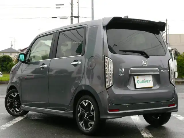 ホンダ Ｎ ＷＧＮ カスタム Lターボ ホンダS 静岡県 2022(令4)年 4.6万km シャイニンググレーM 禁煙車/ホンダセンシング/・衝突軽減ブレーキ/・横滑り防止装置/・レーンキープアシスト/・レーダークルーズコントロール/・前後コーナーセンサー/Gathers ナビ：VXM-224VFi/(CD/DVD/フルセグTV/BT/ipod/SDMusic/USB/AUX)/パドルシフト/ステアリングリモコン/電子パーキング/オートブレーキホールド/スマートキー/プッシュスタート　スマートキー/保証書/取扱説明書/スペアキー1本