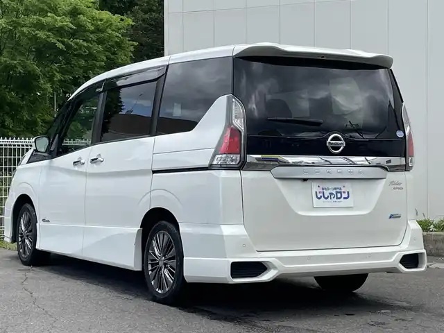 日産 セレナ ライダー プロパイロット E 福島県 2016(平28)年 11.8万km ブリリアントホワイトパール (株)IDOMが運営する【じしゃロン福島店】の自社ローン専用車両になります。こちらは現金またはオートローンご利用時の価格です。自社ローンご希望の方は別途その旨お申付け下さい/純正９インチＳＤナビ/フルセグテレビ/バックカメラ/プロパイロット/衝突軽減システム/ハンズフリードア/革巻ステアリング/両側パワースライドドア/社外ドライブレコーダー/コーナーセンサー/ＥＴＣ
