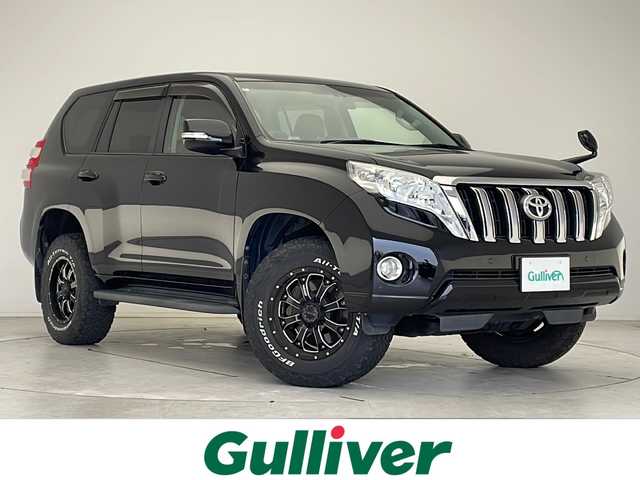トヨタ ランドクルーザー プラド TX Lパッケージ 愛知県 2017(平29)年 7.3万km ブラック 社外11インチSDナビ/サンルーフ/クルーズコントロール/シートヒーター/フルセグTV/CD DVD/Bluetooth/バックカメラ/パワーシート/コーナーセンサー/社外アルミホイール/LEDヘッドライト/ドライブレコーダー/ETC/ステアリングスイッチ/スマートキー/プッシュスタート