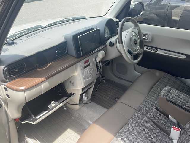 スズキ ラパン ＬＣ X 福島県 2024(令6)年 1.2万km フォーンベージュメタリック/アーバンブラウン 2トーン ハーフレザーシート/純正ディスプレイオーディオ/（ＵＳＢ＆ＢＴ）/バックカメラ/衝突軽減ブレーキ/レーンキープアシスト/ドライブレコーダー/ＥＴＣ/オートライト/ＬＥＤライト/ウィンカーミラー/電動格納ミラー/スマートキー/プッシュスタート/Ｗエアバッグ/横滑り防止装置/ＡＢＳ/ドアバイザー/フロアマット