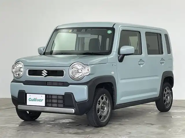 スズキ ハスラー HYBRID G 群馬県 2021(令3)年 4.1万km オフブルーM 社外７インチナビ　バックカメラ　衝突軽減ブレーキ　レーンキープアシスト　オートマチックハイビーム　シートヒーター　ステアリングスイッチ　アイドリングストップ　ＥＴＣ　コーナーセンサー　禁煙車