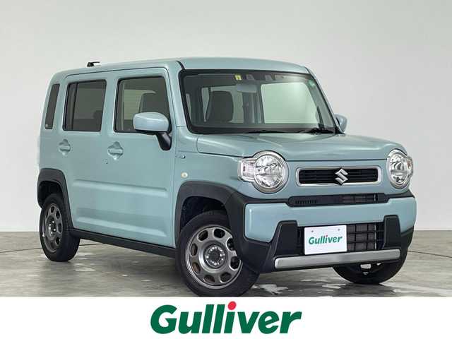 スズキ ハスラー HYBRID G 群馬県 2021(令3)年 4.1万km オフブルーM 社外７インチナビ　バックカメラ　衝突軽減ブレーキ　レーンキープアシスト　オートマチックハイビーム　シートヒーター　ステアリングスイッチ　アイドリングストップ　ＥＴＣ　コーナーセンサー　禁煙車