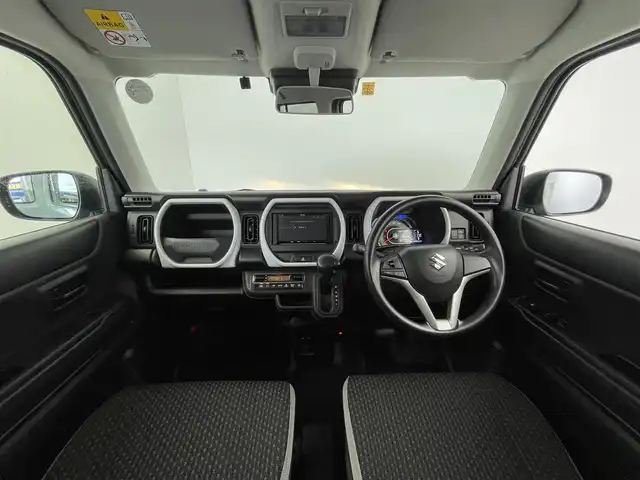 スズキ ハスラー HYBRID G 群馬県 2021(令3)年 4.1万km オフブルーM 社外７インチナビ　バックカメラ　衝突軽減ブレーキ　レーンキープアシスト　オートマチックハイビーム　シートヒーター　ステアリングスイッチ　アイドリングストップ　ＥＴＣ　コーナーセンサー　禁煙車