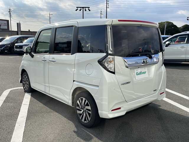 トヨタ ルーミー カスタムG 岐阜県 2022(令4)年 2.9万km パールホワイトⅢ 登録時走行距離：28295km/純正SDナビ（NSZT-Y68）/フルセグテレビ・BT・CD・SD・USB/全方位カメラ/バックカメラ/スマートアシスト/衝突被害軽減ブレーキ/レーンキープアシスト/ETC/両側パワースライドドア/シートヒーター/前後ドライブレコーダー/オートライト/保証書/取扱説明書