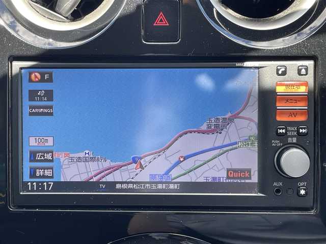 日産 ノート X DIG－S 島根県 2012(平24)年 8万km ブリリアントシルバー ワンオーナー/フルセグTV/バックカメラ/ETC/アイドリングストップ/純正フロアマット/純正ドアバイザー/社外14インチAW/スマートキー/スペアキー/保証書/取扱説明書
