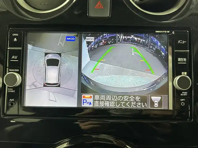 日産 ノート e－パワー X 大阪府 2018(平30)年 3.1万km スーパーブラック 純正ナビ　全周囲カメラ　Bluetooth　DVD再生　TV デジタルインナーミラー　衝突軽減ブレーキ　レーンアシスト　ドライブレコーダー　オートライト　スマートキー　