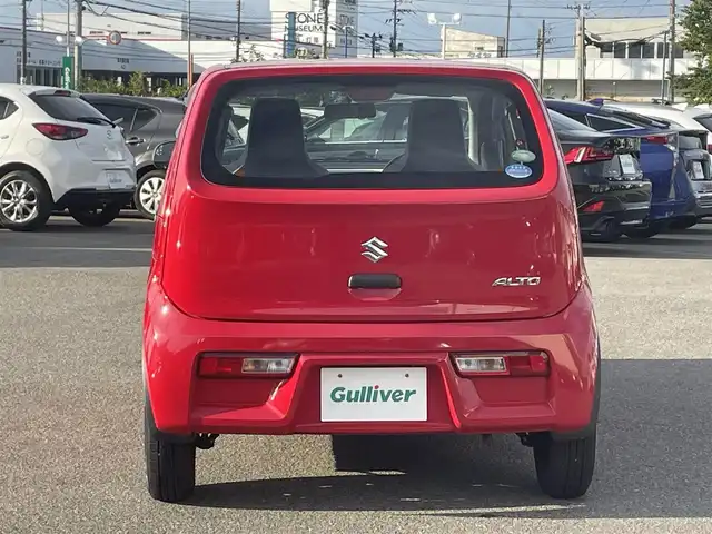 スズキ アルト F 山形県 2018(平30)年 2.6万km ピュアレッド ワンオーナー/インパネ5AGS/MTモード付AT/純正オーディオ/　【CD AUX】/キーレスキー/横滑り防止装置/ヘッドライトレベライザー/純正フロアマット/純正ドアバイザー/保証書、取説あり