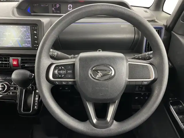 ダイハツ タント カスタム X 愛知県 2021(令3)年 4.7万km ターコイズブルーマイカメタリック 禁煙車/ワンオーナー/純正7インチナビ/（CD/DVD/Bluetooth/フルセグTV)/全方位カメラ/スマートアシストIII/・衝突軽減ブレーキ/・レーンキープアシスト/・オートマチックハイビーム/・クリアランスソナー/ドライブレコーダー/ハーフレザーシート/シートヒーター/両側パワースライドドア/アイドリングストップ/純正14インチアルミホイール/スマートキー/スペアキー1本/プッシュスタート/LEDヘッドライト/フロントフォグランプ/オートライト/純正フロアマット/横滑り防止装置/ベンチシート/ロングスライドスイッチ/電動格納ミラー