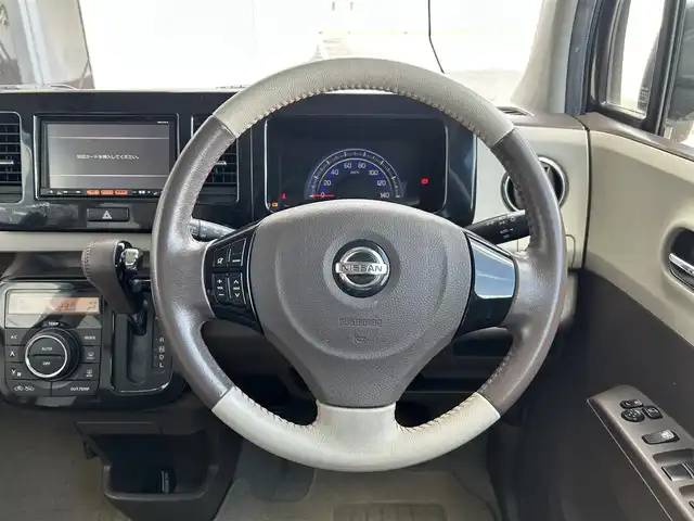 日産 モコ ドルチェX 静岡県 2014(平26)年 6.6万km アーバンブラウン ガソリン/FF/インパネCVT/純正 7インチナビ MM114D-A/（SD/AM/FM/TV/CD）/ドライブレコーダー 前方/ETC/安全/・ABS/・運転席/助手席エアバッグ/・ブレーキアシスト/装備/・合皮シート（アイボリー&ボルドー）/・オートエアコン/・オートライト/・HIDヘッドランプ/・プッシュスタート/・フロントフォグランプ/・フロアマット（純正品）/・ドアバイザー（純正品）/・純正 14inAW/・アイドリングストップ/・保/取/ナビ取/・予備スマートキーx1