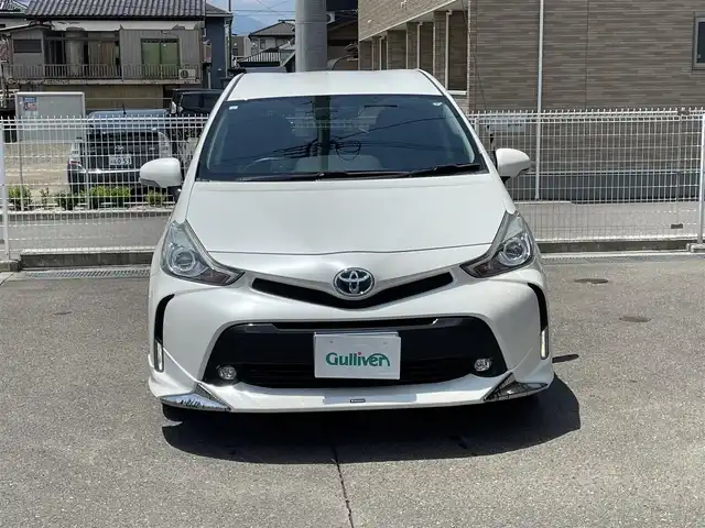 トヨタ プリウス α S ツーリングセレクション 福島県 2015(平27)年 16.2万km ホワイトパールクリスタルシャイン ワンオーナー/社外8インチメモリーナビ/CD/DVD/SD/BT/USB/フルセグTV/社外17インチAW(純正AW＋冬タイヤ積込)/モデリスタアンダースポイラー/クルーズコントロール/ステアリングリモコン/バックカメラ/オートライト/LEDヘッドライト/フォグ/リアフォグ/プッシュスタート/ビルトインETC/ドアバイザー/フロアマット