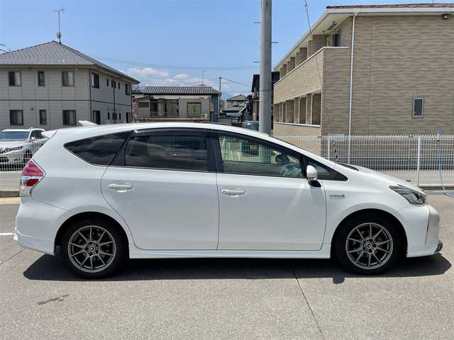 トヨタ プリウス α S ツーリングセレクション 福島県 2015(平27)年 16.2万km ホワイトパールクリスタルシャイン ワンオーナー/社外8インチメモリーナビ/CD/DVD/SD/BT/USB/フルセグTV/社外17インチAW(純正AW＋冬タイヤ積込)/モデリスタアンダースポイラー/クルーズコントロール/ステアリングリモコン/バックカメラ/オートライト/LEDヘッドライト/フォグ/リアフォグ/プッシュスタート/ビルトインETC/ドアバイザー/フロアマット