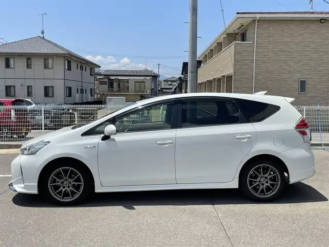 トヨタ プリウス α S ツーリングセレクション 福島県 2015(平27)年 16.2万km ホワイトパールクリスタルシャイン ワンオーナー/社外8インチメモリーナビ/CD/DVD/SD/BT/USB/フルセグTV/社外17インチAW(純正AW＋冬タイヤ積込)/モデリスタアンダースポイラー/クルーズコントロール/ステアリングリモコン/バックカメラ/オートライト/LEDヘッドライト/フォグ/リアフォグ/プッシュスタート/ビルトインETC/ドアバイザー/フロアマット