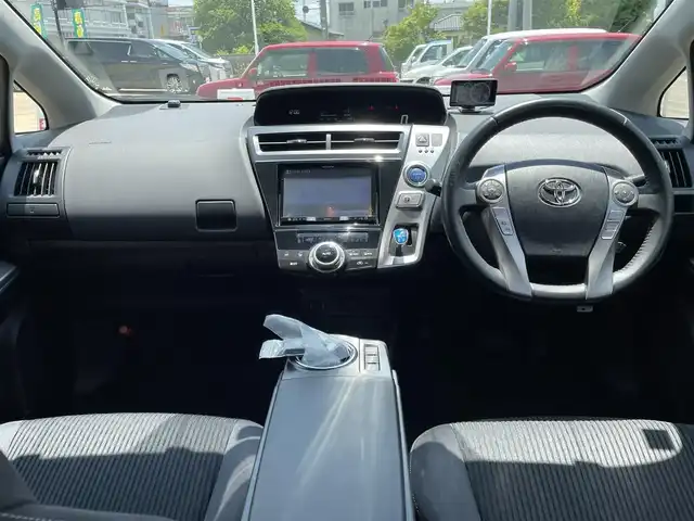 トヨタ プリウス α S ツーリングセレクション 福島県 2015(平27)年 16.2万km ホワイトパールクリスタルシャイン ワンオーナー/社外8インチメモリーナビ/CD/DVD/SD/BT/USB/フルセグTV/社外17インチAW(純正AW＋冬タイヤ積込)/モデリスタアンダースポイラー/クルーズコントロール/ステアリングリモコン/バックカメラ/オートライト/LEDヘッドライト/フォグ/リアフォグ/プッシュスタート/ビルトインETC/ドアバイザー/フロアマット