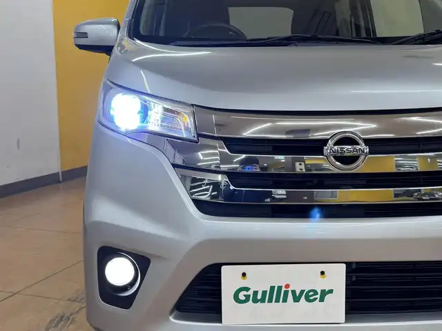 日産 デイズ ハイウェイスターX 群馬県 2014(平26)年 6.9万km クールシルバー 純正7インチワイドナビ/・AM/FM/フルセグTV/SD/・Bluetooth/CD/DVD/アラウンドビューモニター/HIDヘッドライト/フォグランプ/純正フロアマット/純正ドアバイザー/プッシュスタート/スマートキー