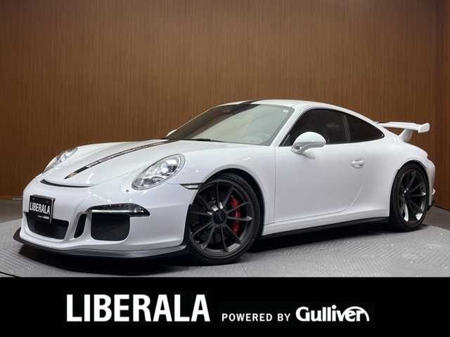 ポルシェ ９１１ GT3 千葉県 2014(平26)年 4万km 白 ナビ　/バックカメラ　/ハーフレザーシート　/パワーシート　/スポーツエキゾースト/キーレス　/HIDヘッドライト　/オートライト　/20インチAW　/ETC　/クルーズコントロール