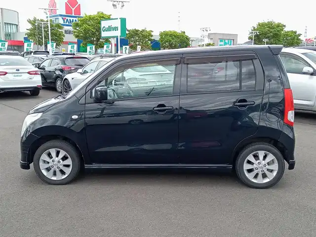 スズキ ワゴンＲ FX－LTD 福井県 2009(平21)年 9.7万km ブルーイッシュブラックパール3 純正14インチAW/前方ドライブレコーダー/盗難防止装置/ETC/イクリプス7インチメモリナビ（CD/DVD/AM/FM/USB）/ダブルエアバッグ/社外フロアマット/スマートキー