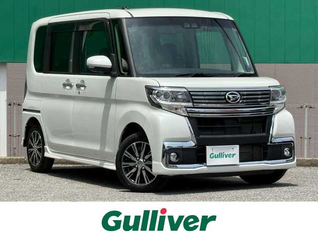 ダイハツ タント カスタムX トップED LTD SAⅢ 千葉県 2018(平30)年 3.1万km パールホワイトⅢ 純正ナビ(FM/AM/フルセグTV/Bluetooth/CD/DVD)/ドライブレコーダー/両側パワースライド/全方位カメラ/バックカメラ/プッシュエンジンスタート/衝突軽減ブレーキ/運転席シートヒーター/オートマチックハイビーム/コーナーセンサー