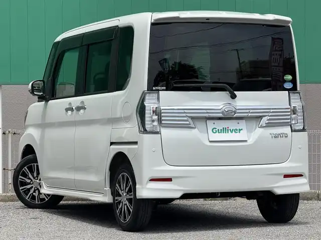 ダイハツ タント カスタムX トップED LTD SAⅢ 千葉県 2018(平30)年 3.1万km パールホワイトⅢ 純正ナビ(FM/AM/フルセグTV/Bluetooth/CD/DVD)/ドライブレコーダー/両側パワースライド/全方位カメラ/バックカメラ/プッシュエンジンスタート/衝突軽減ブレーキ/運転席シートヒーター/オートマチックハイビーム/コーナーセンサー