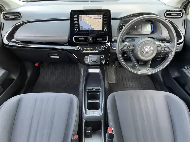 トヨタ アクア X 島根県 2022(令4)年 5.9万km プラチナホワイトパールマイカ トヨタセーフティセンス/純正ディスプレイナビ/Bluetooth/バックカメラ/レーダークルーズコントロール/レーンキープ/LEDオートライト/オートマチックハイビーム /ステアリングスイッチ/スマートキー/プッシュスタート /フロアマット/ビルトインETC