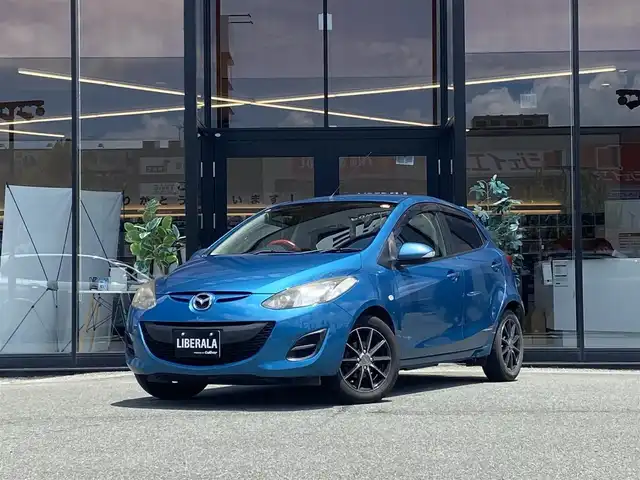 マツダ デミオ 13－スカイアクティブ 福岡県 2014(平26)年 9.4万km アクアティックブルーマイカ ・純正ナビ/USB/CD/・リモコンキー/・アイドリングストップ/・ワンセグ/・取扱説明書