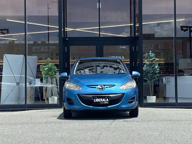マツダ デミオ 13－スカイアクティブ 福岡県 2014(平26)年 9.4万km アクアティックブルーマイカ ・純正ナビ/USB/CD/・リモコンキー/・アイドリングストップ/・ワンセグ/・取扱説明書